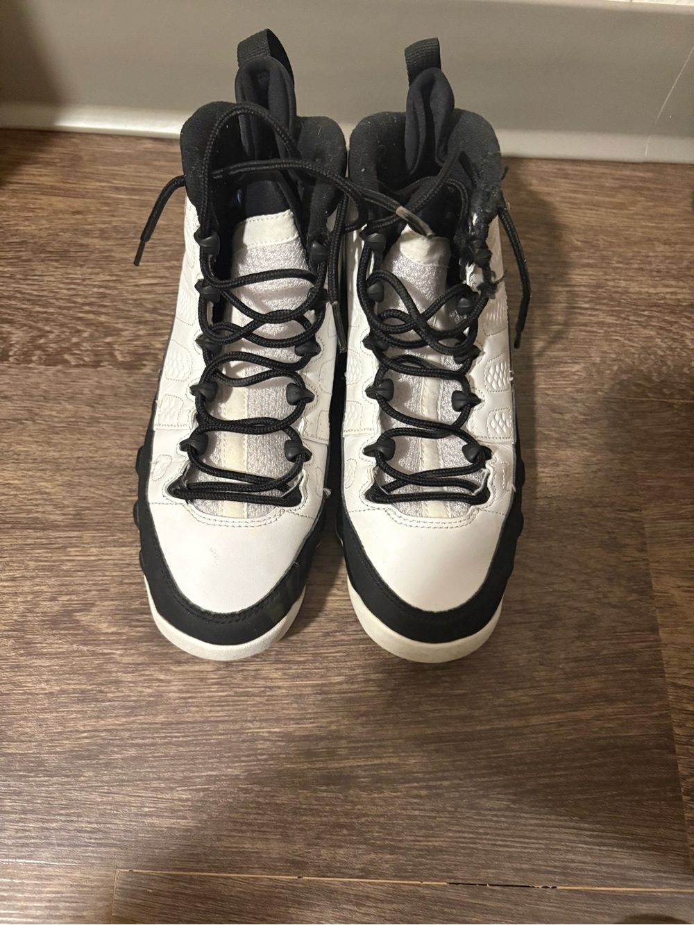 Jordan Black and White High-Top Sneakers - Picture 2 of 4